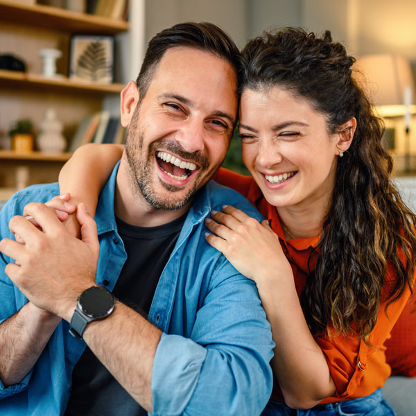 laughing couple